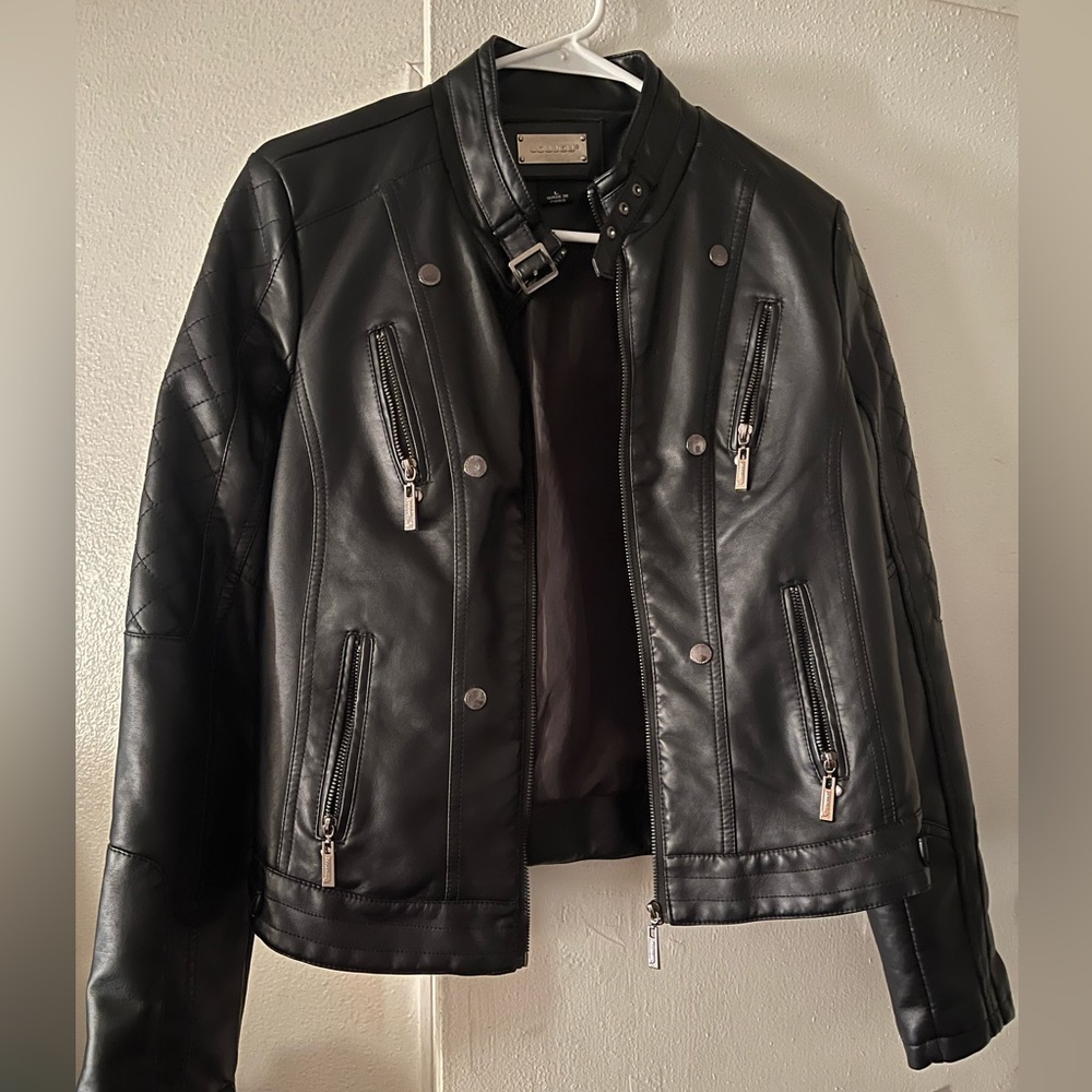 Vegan Leather Women’s Jacket Large (Macys)